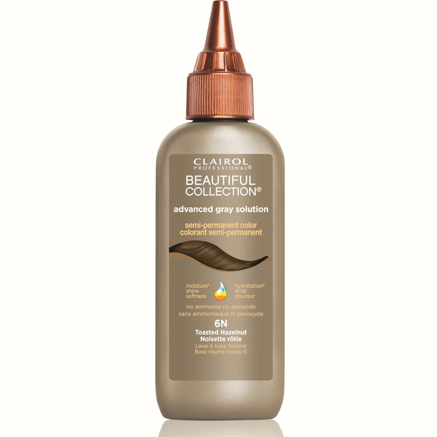Beautiful Collection Advanced Gray Solution 6N Toasted Hazelnut Beautiful Collection Advanced Gray Solution 6N Toasted Hazelnut
